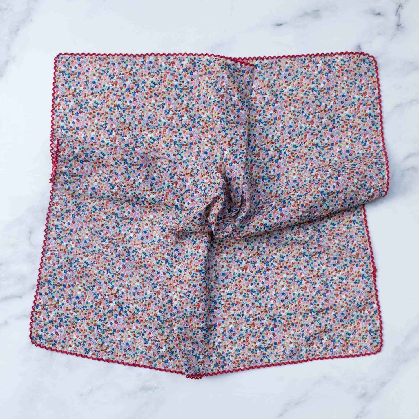 Plum Floral Cotton Scarf