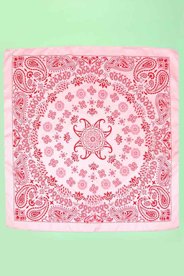 Pink/Red Silk Scarf
