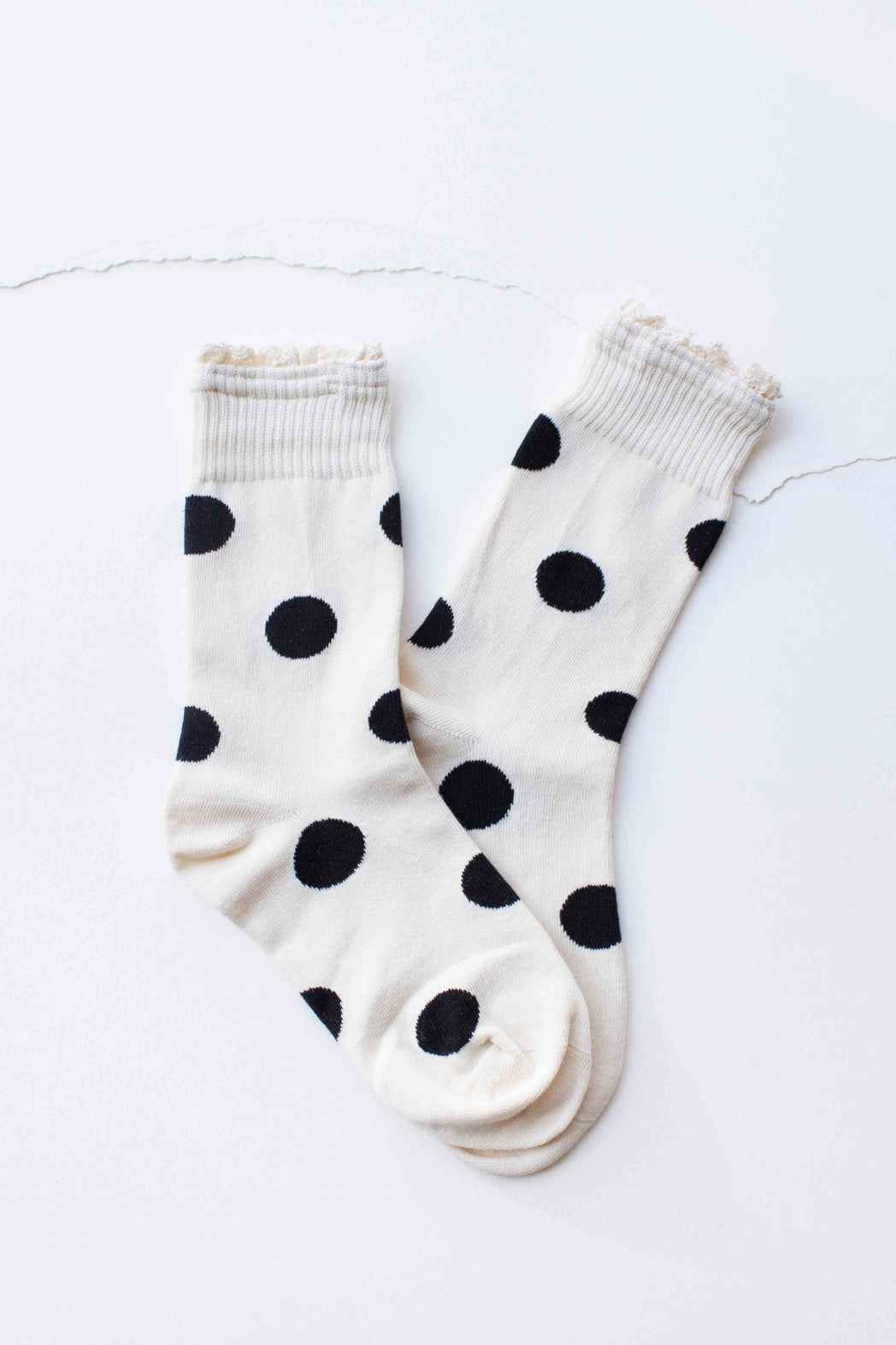 Polka Dot Crew Socks