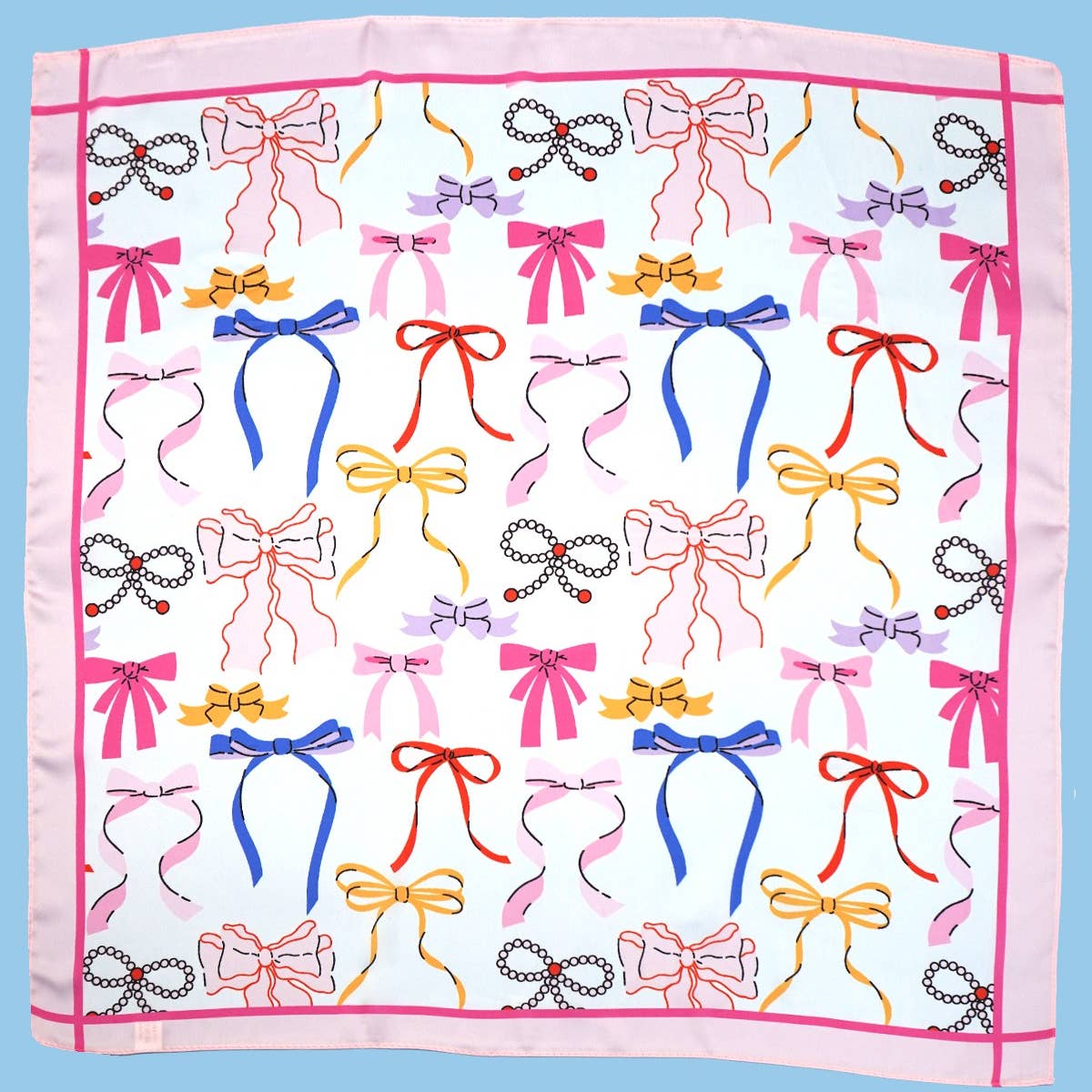 Vintage Bow Silk Scarf