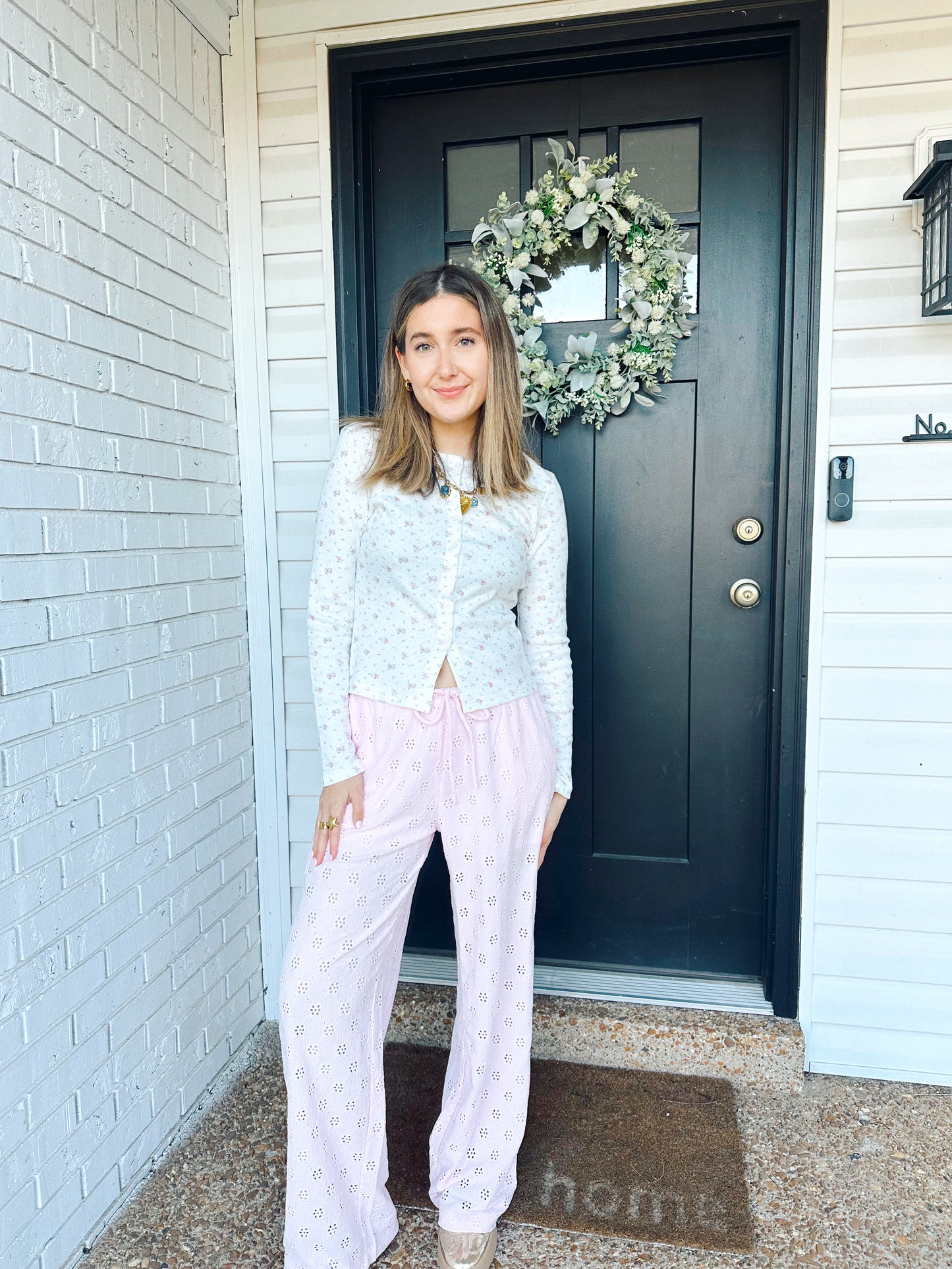 Eyelet You More Pants