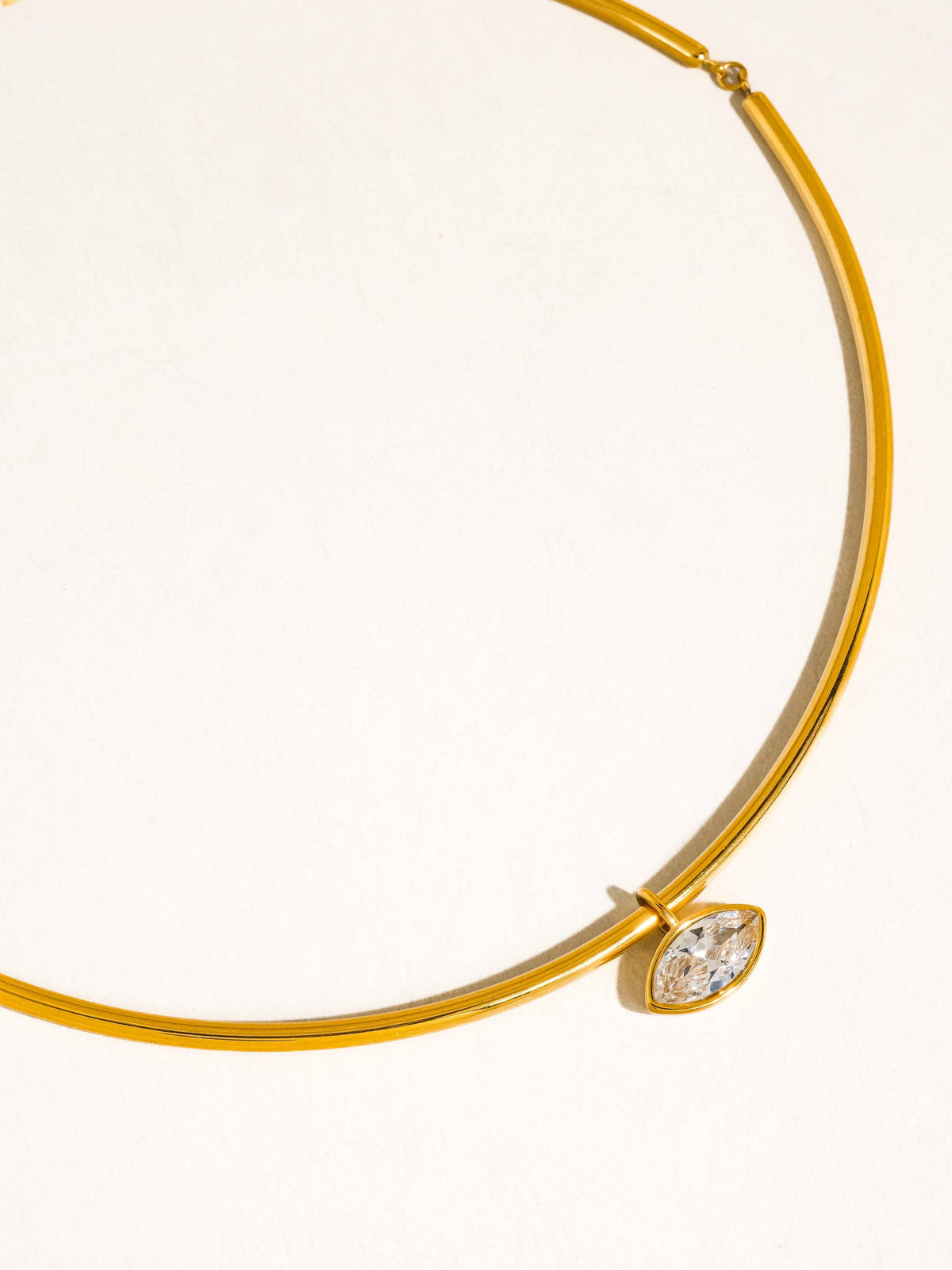 Campbell 18K Gold Non-Tarnish Classic CZ Choker