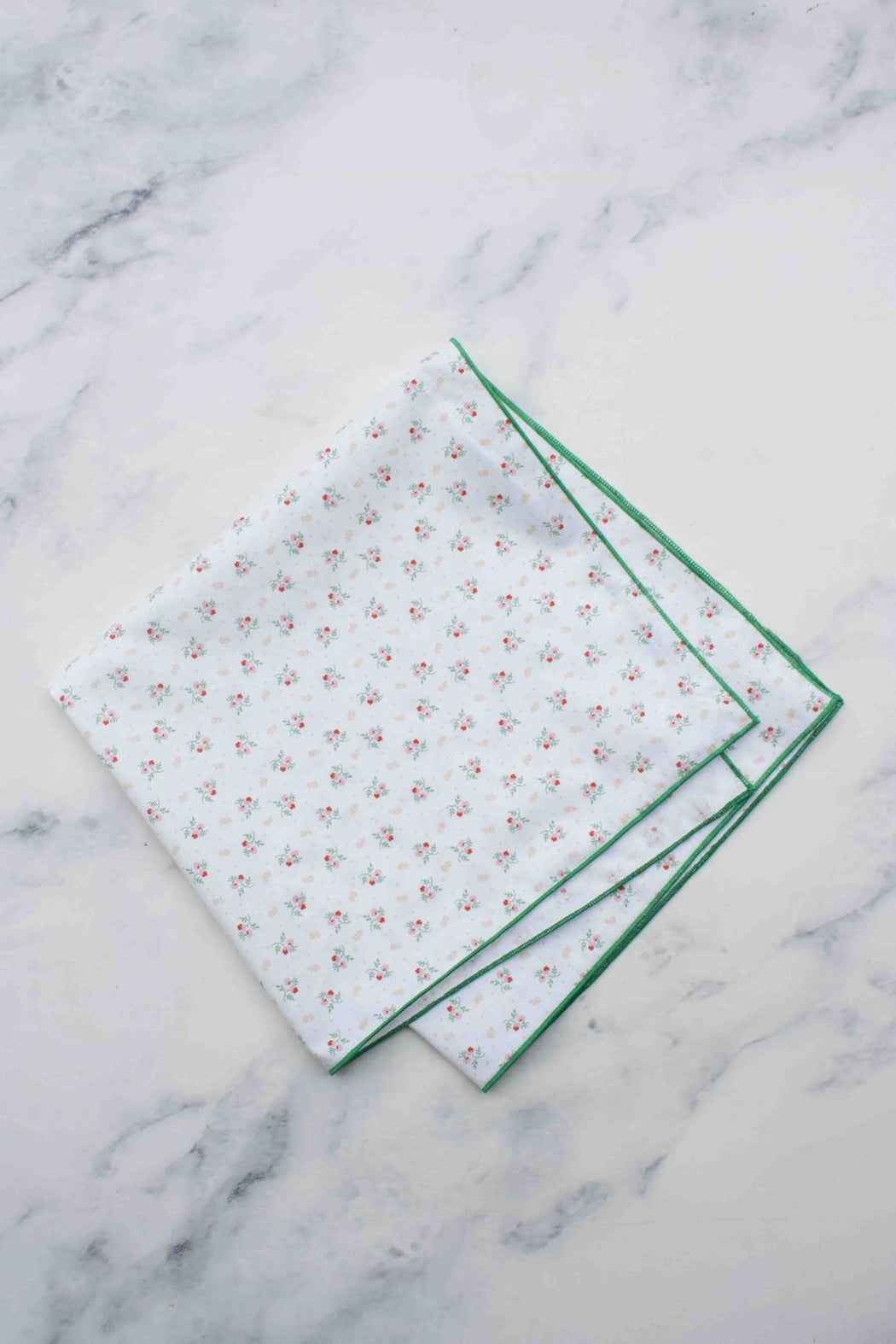 Ivory Rosebud Cotton Scarf