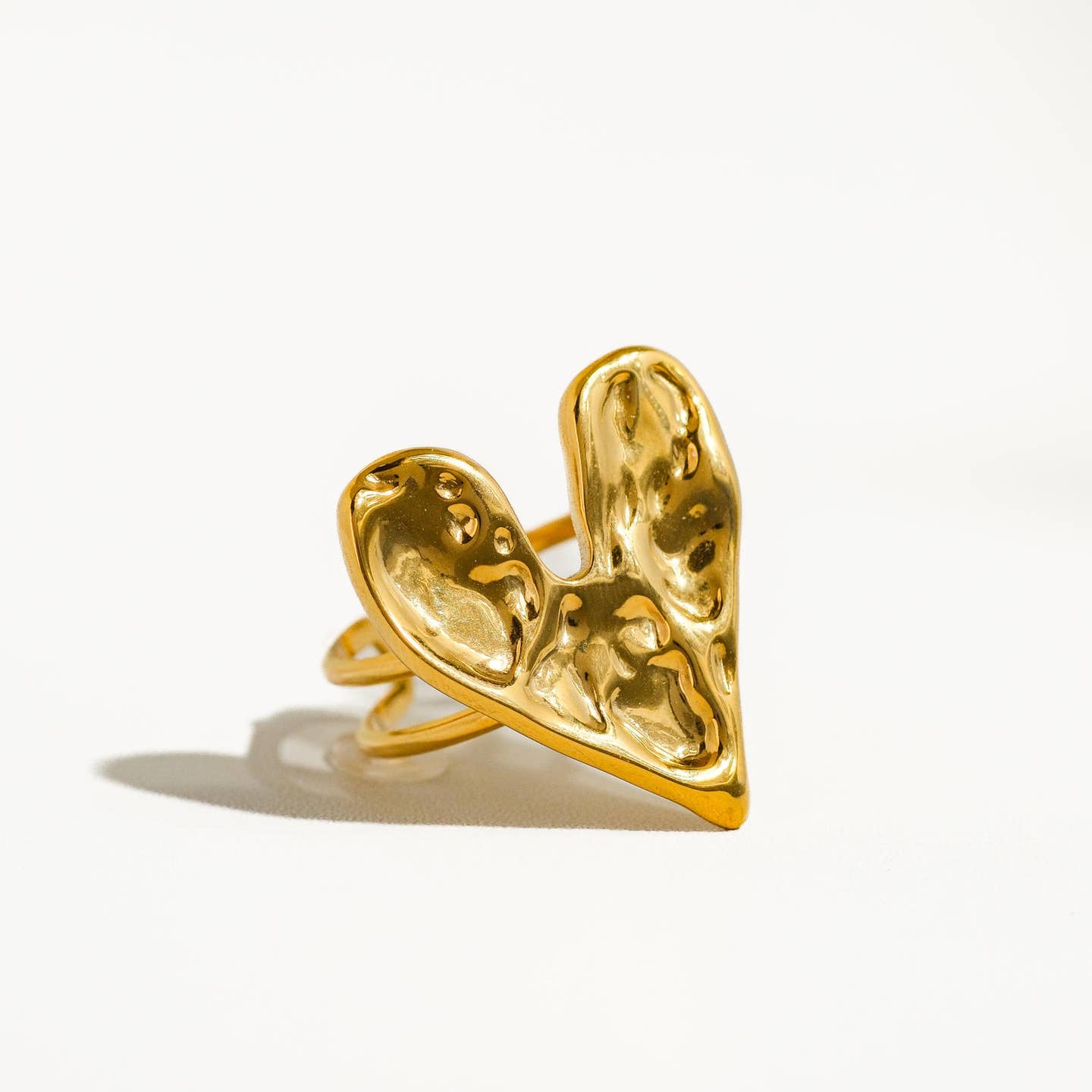 Heart of Glass Adjustable Ring