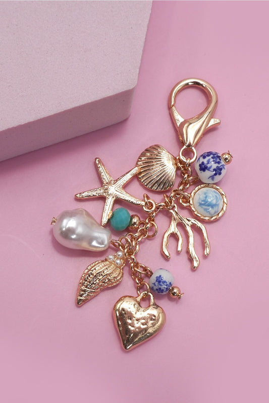 Coastal Gold Mini Keychain/Bag Charm
