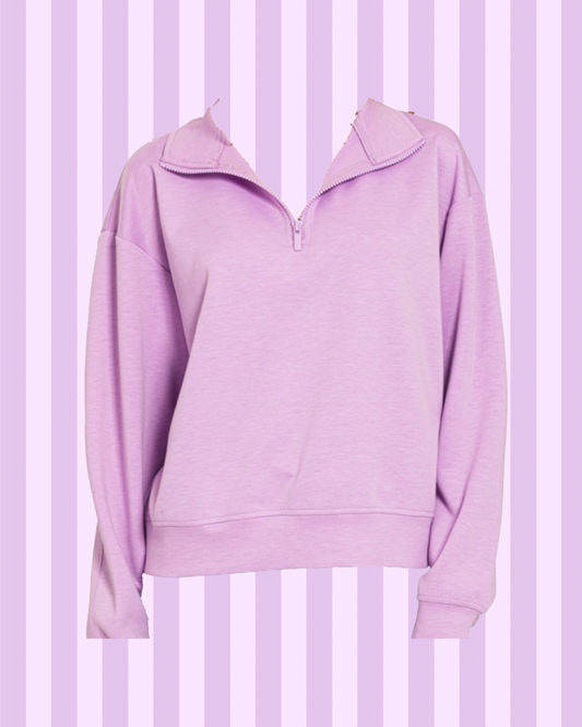 Going For A Walk Half Zip Pullover