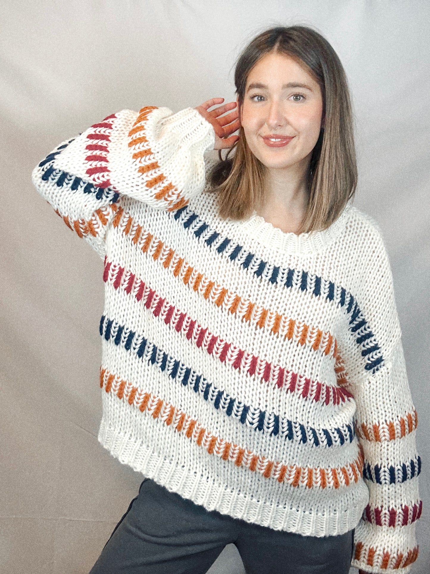 Out of Line Knit Sweater