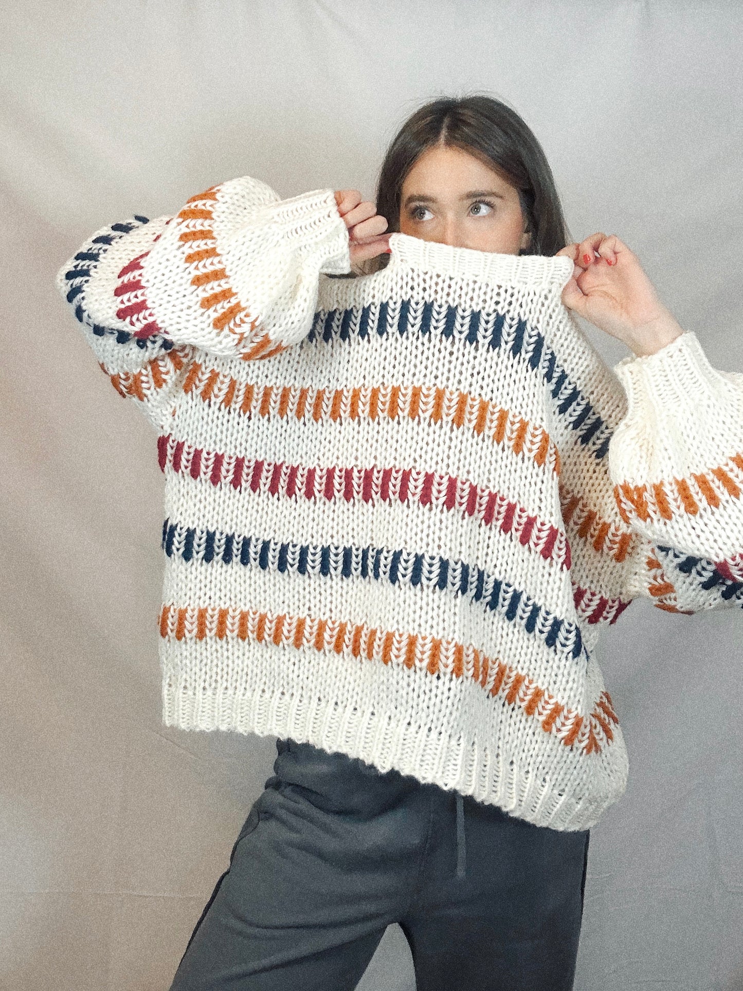 Out of Line Knit Sweater