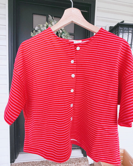 Cherry Stripe Top