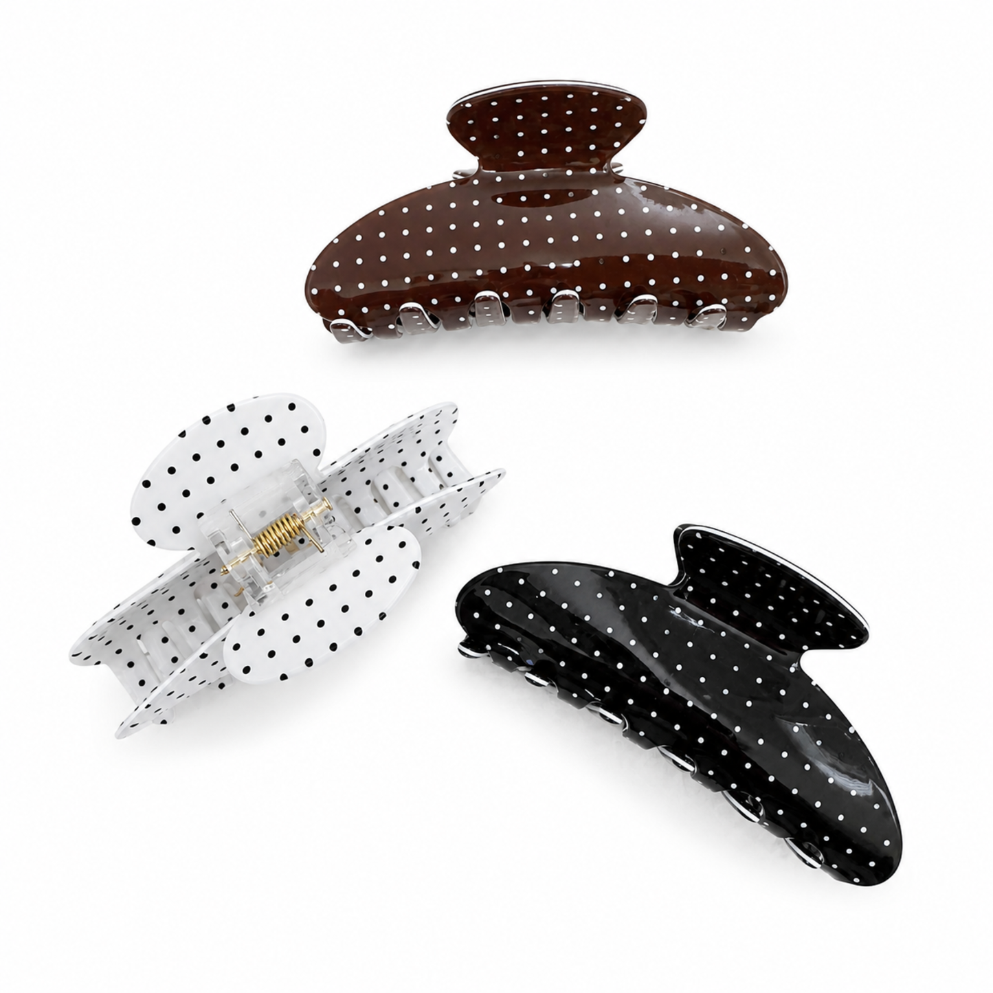 The Polka Dot Mini Claw Clip
