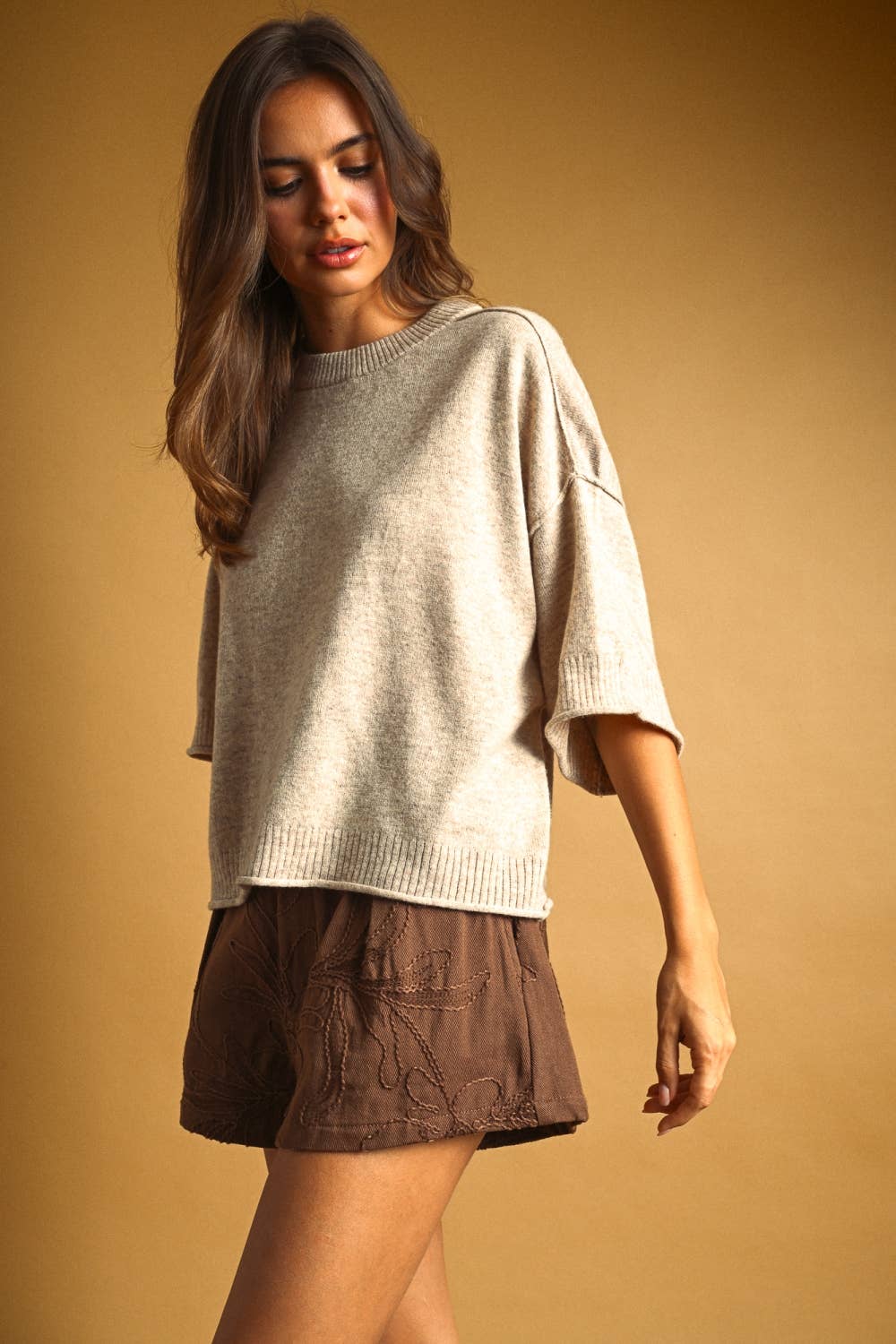 The Oatmeal Knit Top