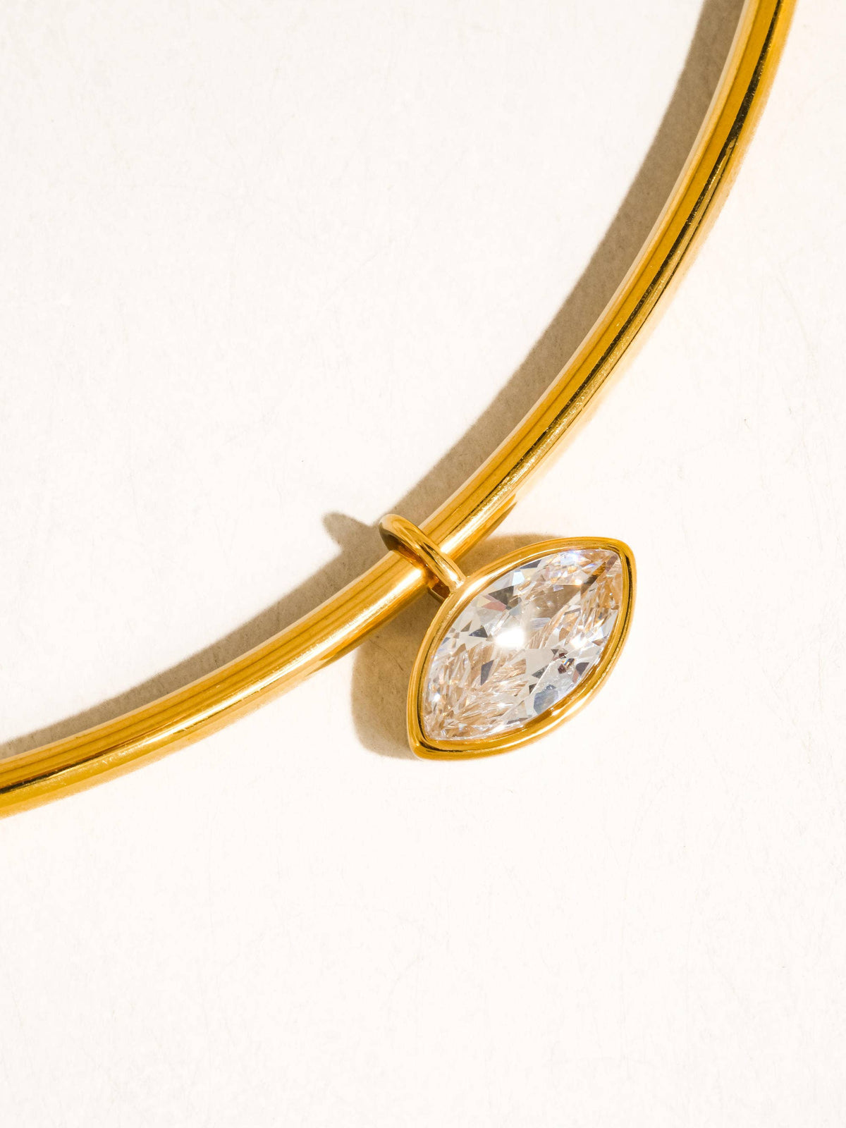 Campbell 18K Gold Non-Tarnish Classic CZ Choker