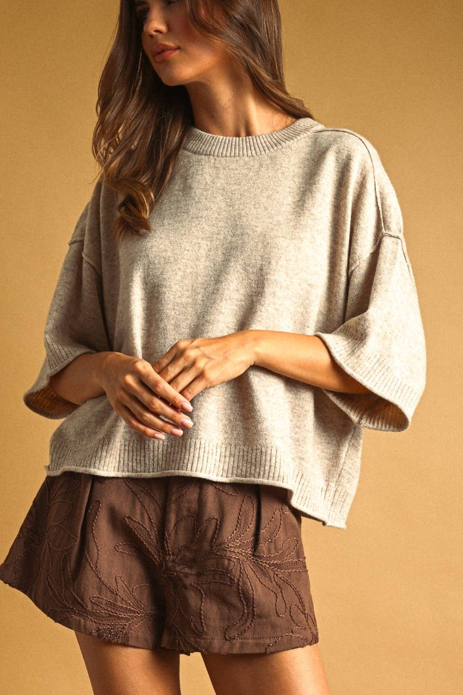 The Oatmeal Knit Top