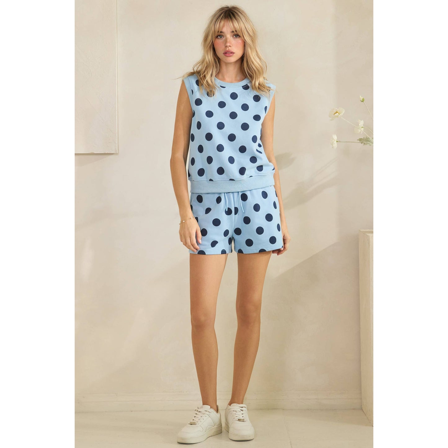 Coastal Polka Dot Lounge Set